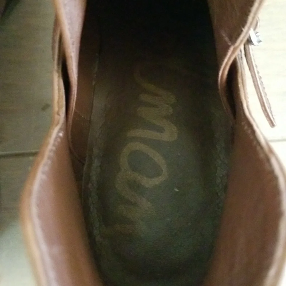 Sam Edelman Palmer Brown Leather Bootie